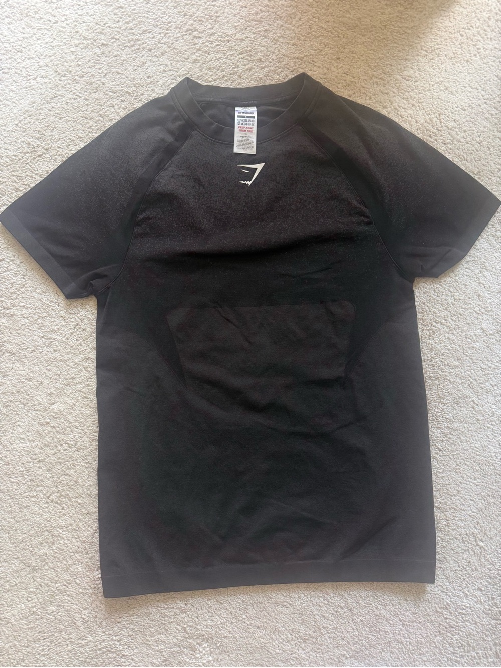 Gymshark Black Short-Sleeve Athletic Tee